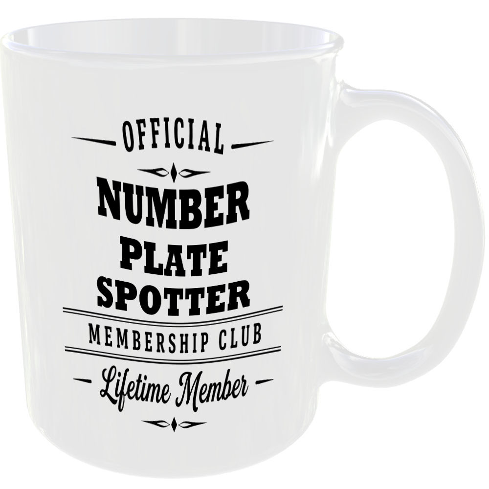 Official Number Plate Spotter Membership Club Funny Foodie Ceramic Mug Gift - Image 2