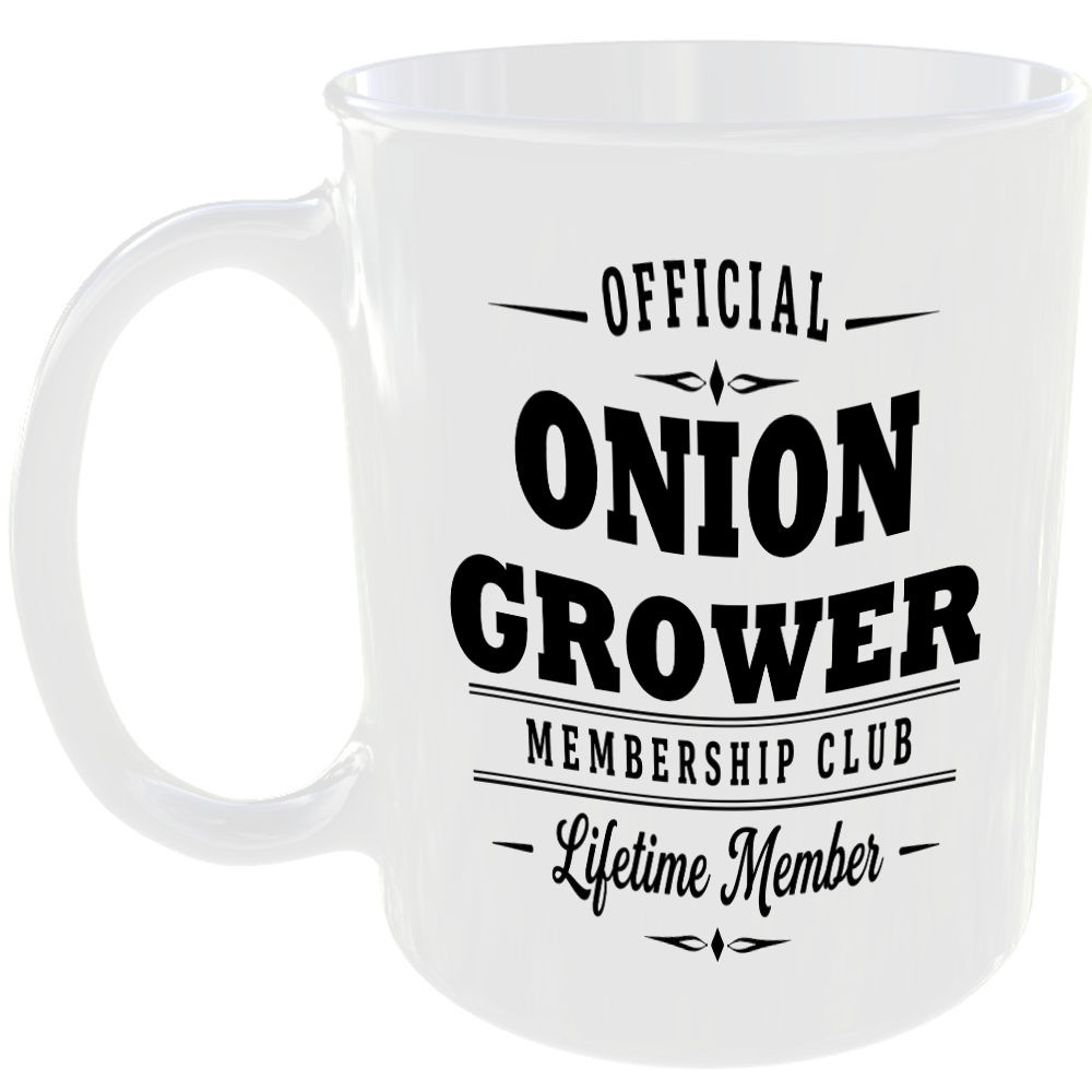 Official Onion Grower Membership Club Funny Ceramic Mug Gardening Birthday Gift