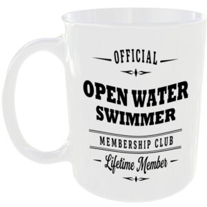 Official Open Water Swimmer Membership Club Funny Ceramic Mug Sports Fitness Fan