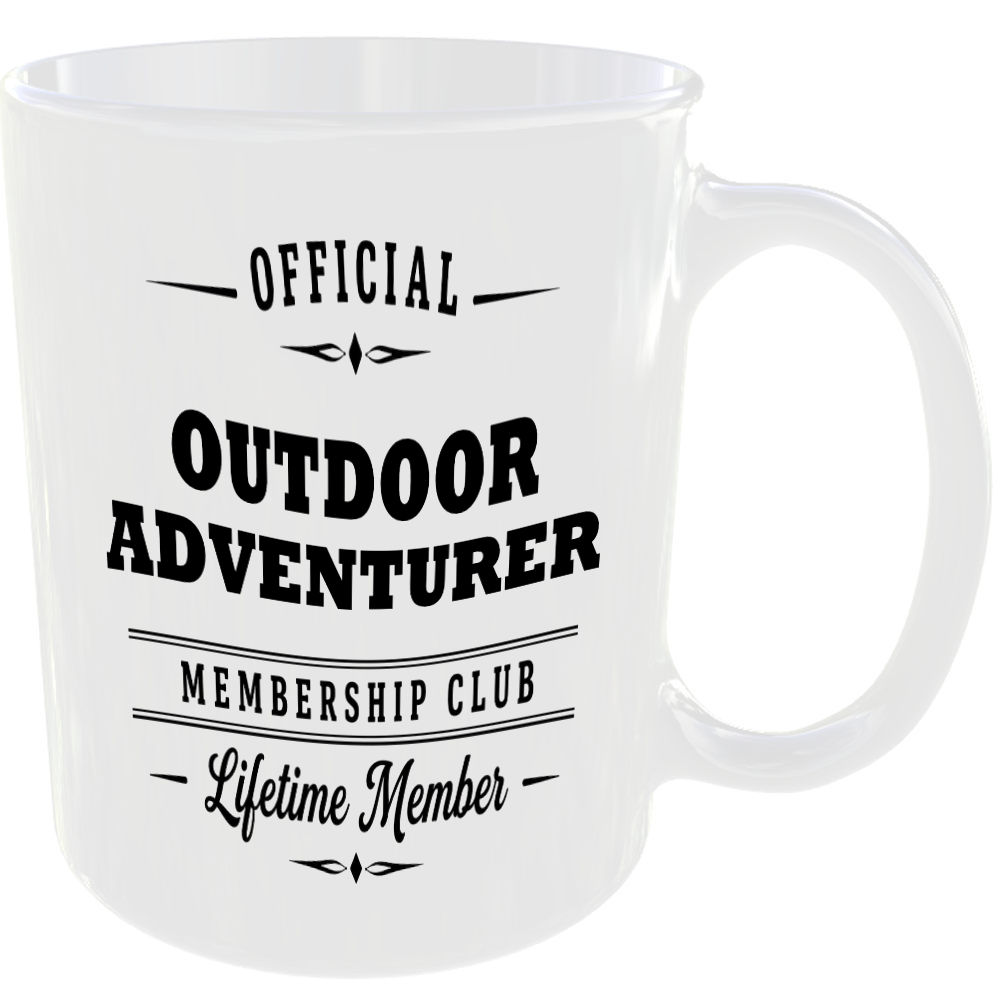 Official Outdoor Adventurer Membership Club Funny Ceramic Mug Hobby Adventure - Image 2