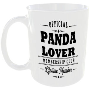 Official Panda Lover Membership Club Funny Ceramic Mug Birthday Gift Tea Coffee
