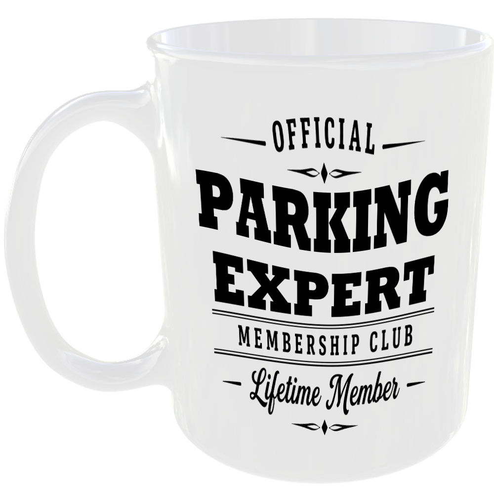 Official Parking Expert Membership Club Funny Ceramic Mug Car Enthusiast Gift