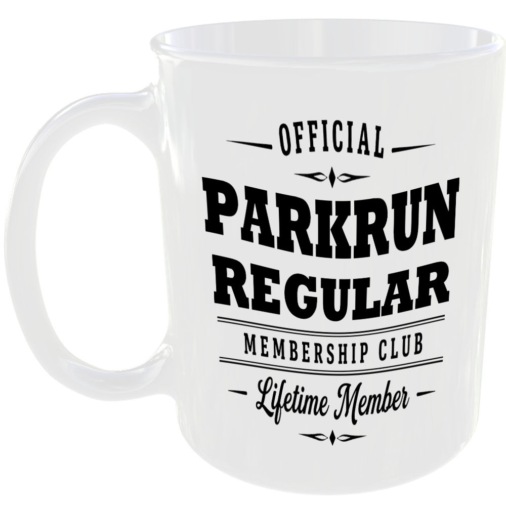 Official Parkrun Regular Membership Club Funny Ceramic Mug Sports Fitness Fan
