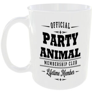 Official Party Animal Membership Club Funny Ceramic Mug Birthday Gift Tea Coffee