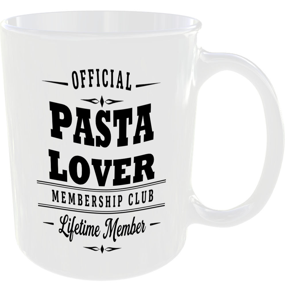 Official Pasta Lover Membership Club Funny Ceramic Mug Birthday Gift Tea Coffee - Image 2