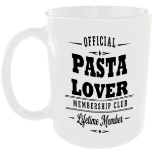 Official Pasta Lover Membership Club Funny Ceramic Mug Birthday Gift Tea Coffee