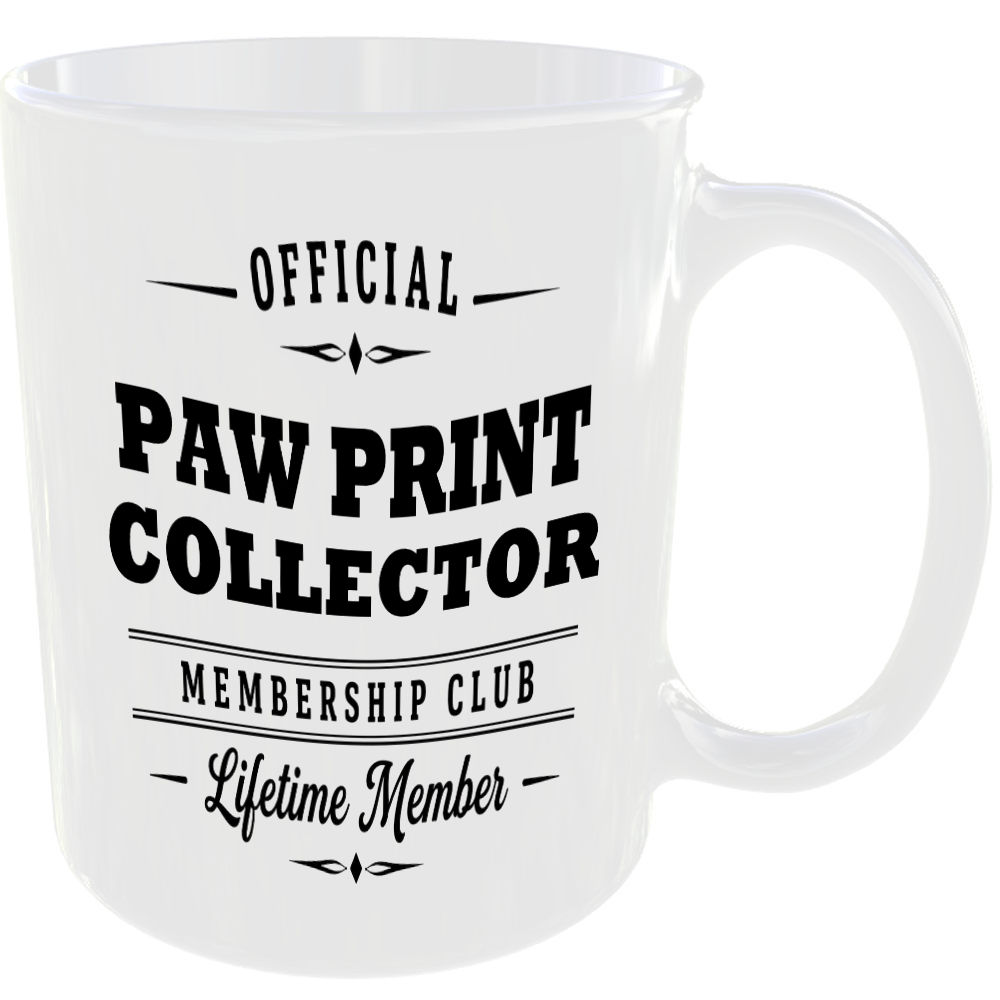Official Paw Print Collector Membership Club Funny Pet Lover Mug Gift - Image 2