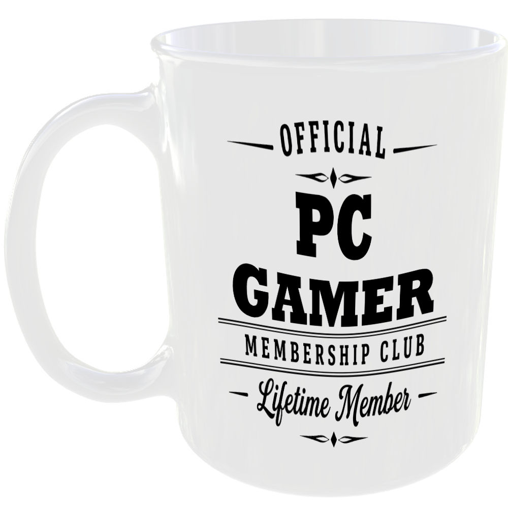 Official PC Gamer Membership Club Funny Ceramic Mug Birthday Gift Tea Coffee Cup