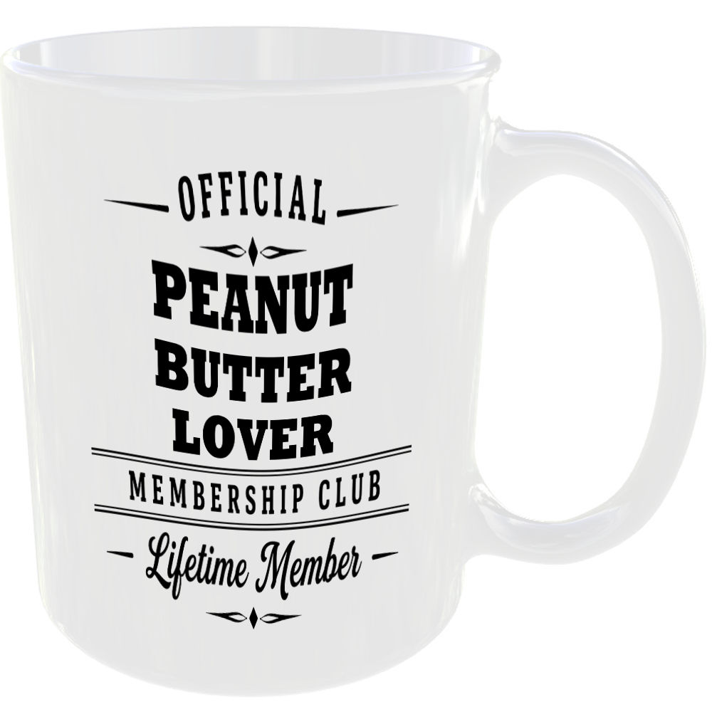 Official Peanut Butter Lover Membership Club Funny Ceramic Mug Birthday Gift Tea - Image 2
