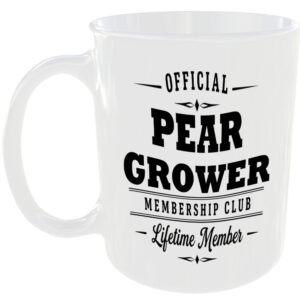 Official Pear Grower Membership Club Funny Ceramic Mug Gardening Birthday Gift