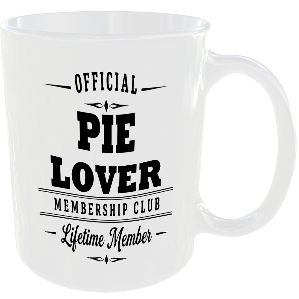 Official Pie Lover Membership Club Funny Ceramic Mug Food Lover Kitchen Gift - Image 2