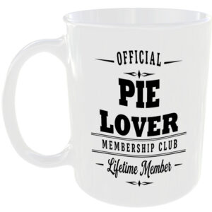 Official Pie Lover Membership Club Funny Ceramic Mug Food Lover Kitchen Gift