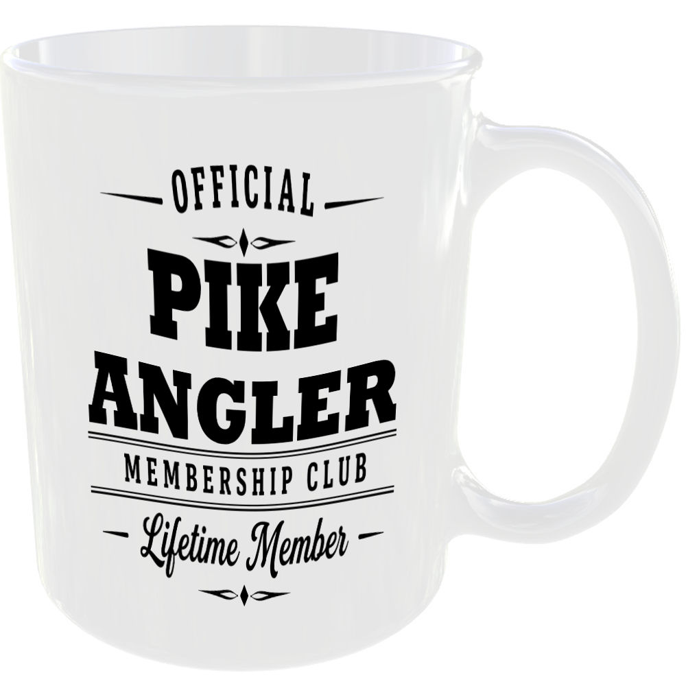 Official Pike Angler Membership Club Funny Ceramic Mug Outdoor Hobby Adventure - Image 2