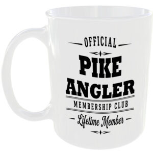 Official Pike Angler Membership Club Funny Ceramic Mug Outdoor Hobby Adventure