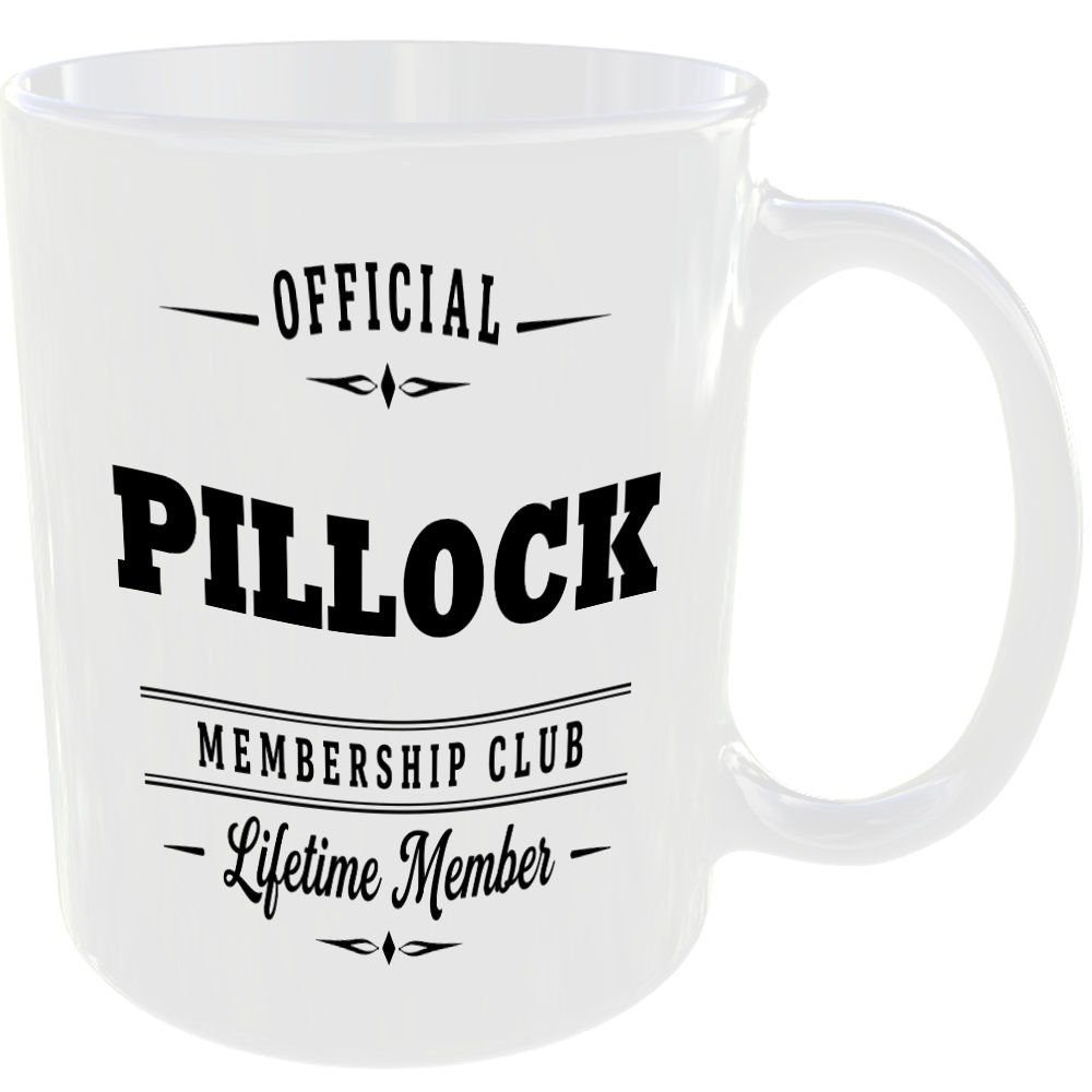 Official Pillock Membership Club Funny Ceramic Mug Novelty Rude Banter Gift Cup - Image 2