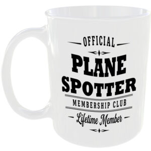 Official Plane Spotter Membership Club Funny Ceramic Mug Travel Holiday Birthday