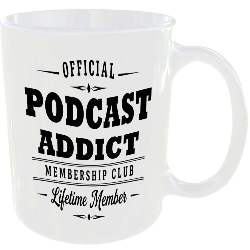Official Podcast Addict Membership Club Funny Ceramic Mug Entertainment Fan Gift - Image 2