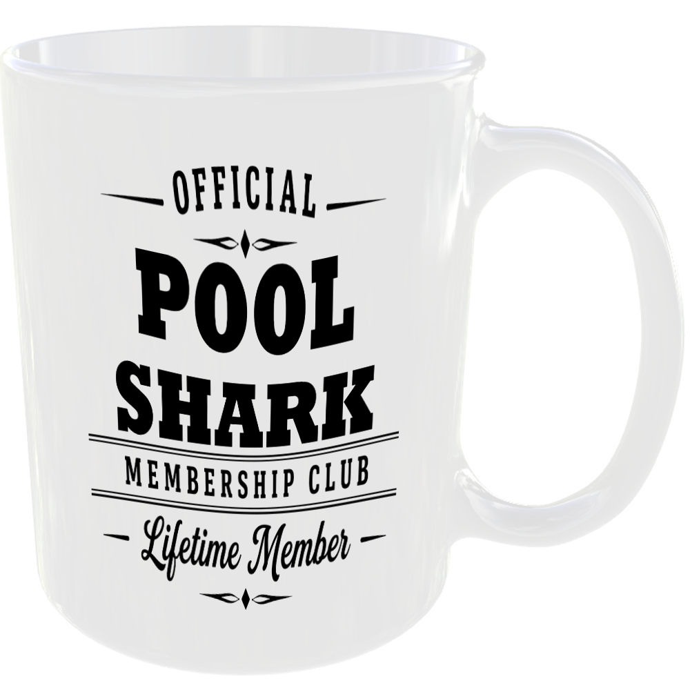 Official Pool Shark Membership Club Funny Ceramic Mug Sports Fitness Fan Present - Image 2