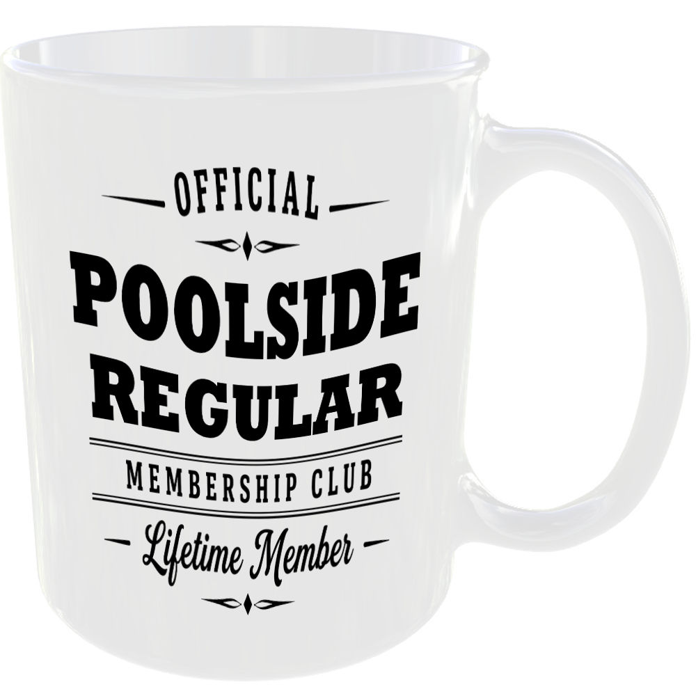 Official Poolside Regular Membership Club Funny Ceramic Mug Sports Fitness Fan - Image 2
