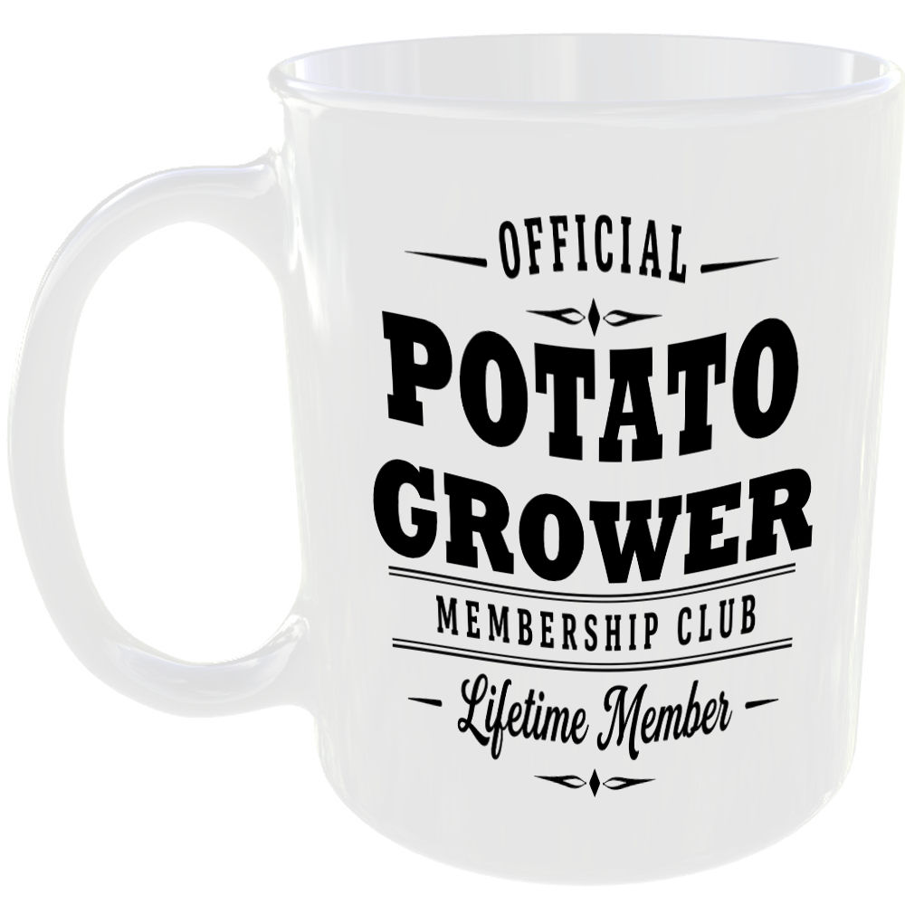Official Potato Grower Membership Club Funny Ceramic Mug Gardening Birthday Gift