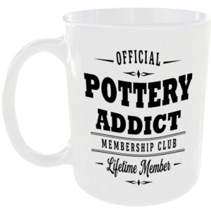 Official Pottery Addict Membership Club Funny Ceramic Mug Craft Creative Hobby