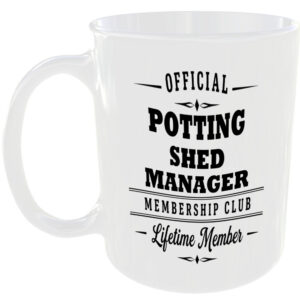 Official Potting Shed Manager Membership Club Funny Gardening Ceramic Mug Gift