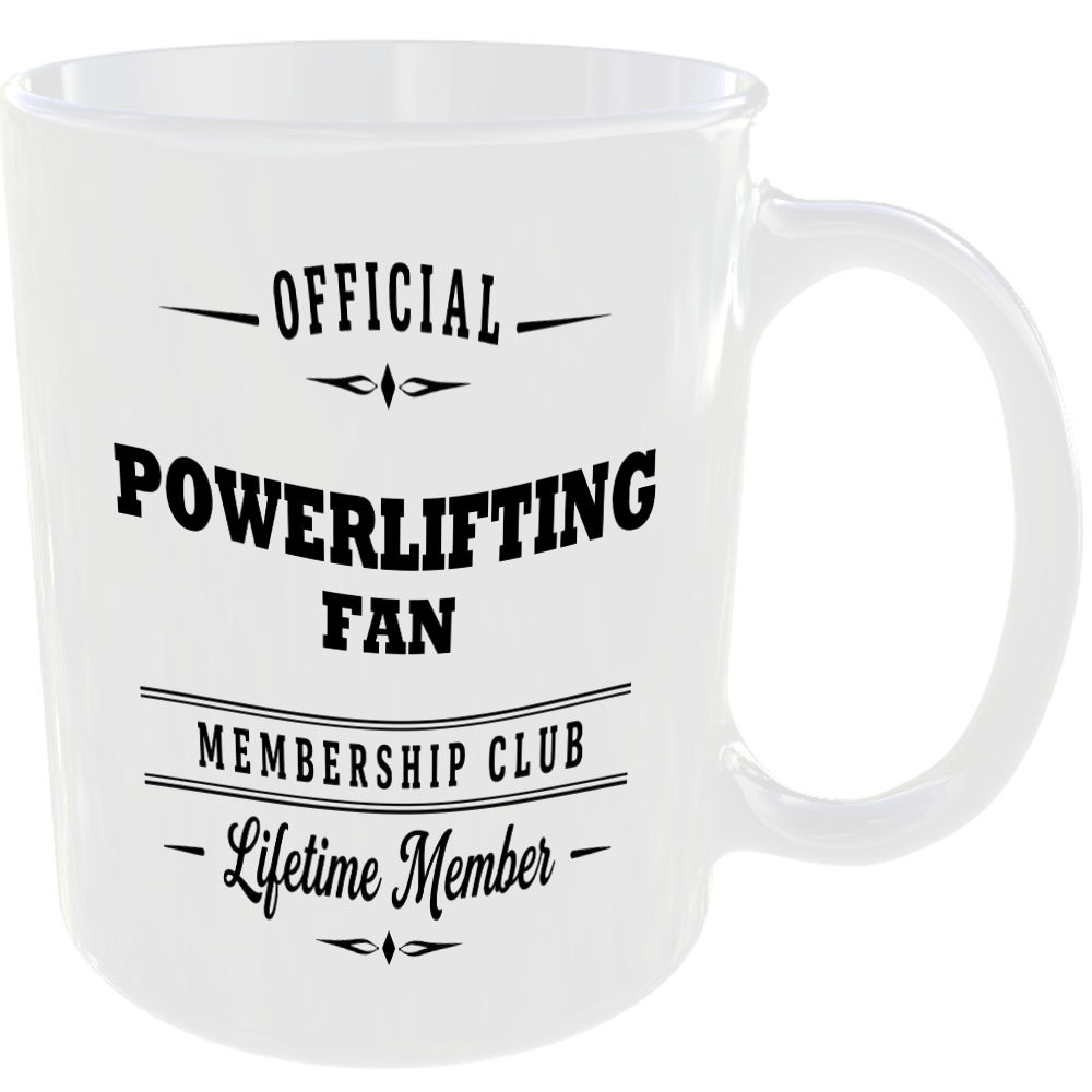 Official Powerlifting Fan Membership Club Funny Ceramic Mug Sports Fitness Gift - Image 2
