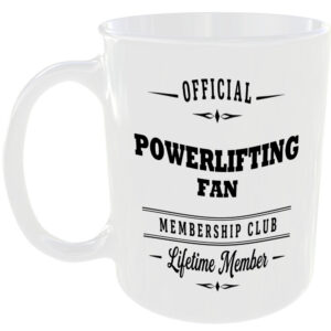 Official Powerlifting Fan Membership Club Funny Ceramic Mug Sports Fitness Gift