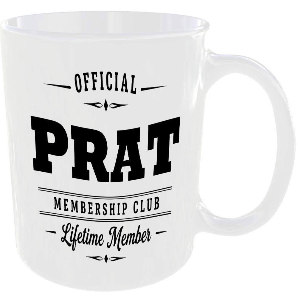 Official Prat Membership Club Funny Ceramic Mug Novelty Rude Banter Gift Present - Image 2