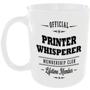 Official Printer Whisperer Membership Club Funny Office Mug Gift