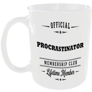 Official Procrastinator Membership Club Funny Ceramic Mug Birthday Gift Tea Cup