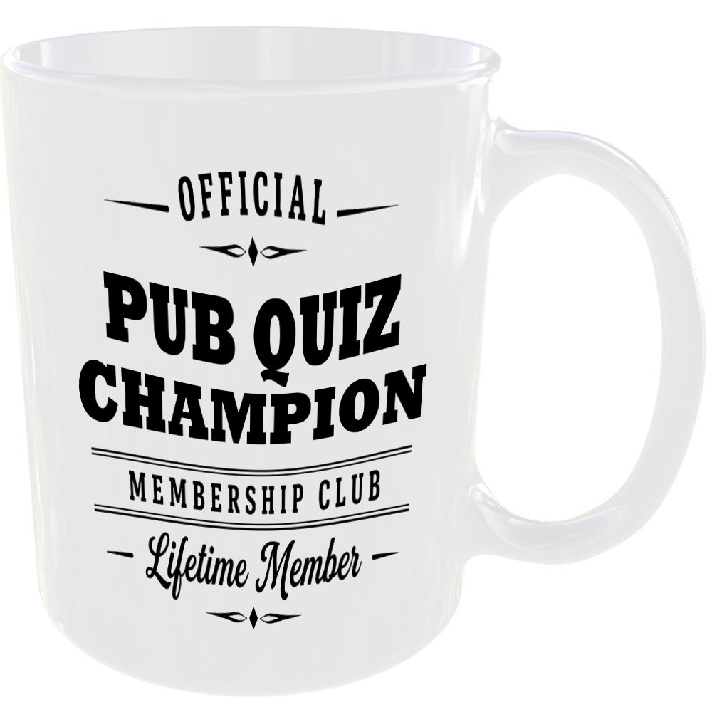 Official Pub Quiz Champion Membership Club Funny Ceramic Mug Birthday Gift Tea ☕ - Image 2