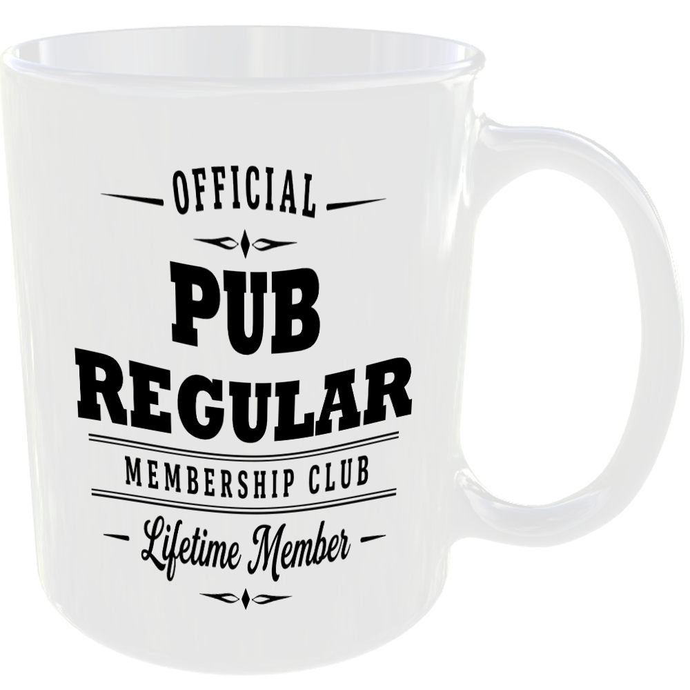Official Pub Regular Membership Club Funny Ceramic Mug Birthday Gift Tea Coffee - Image 2