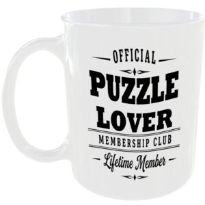 Official Puzzle Lover Membership Club Funny Ceramic Mug Birthday Gift Tea Coffee