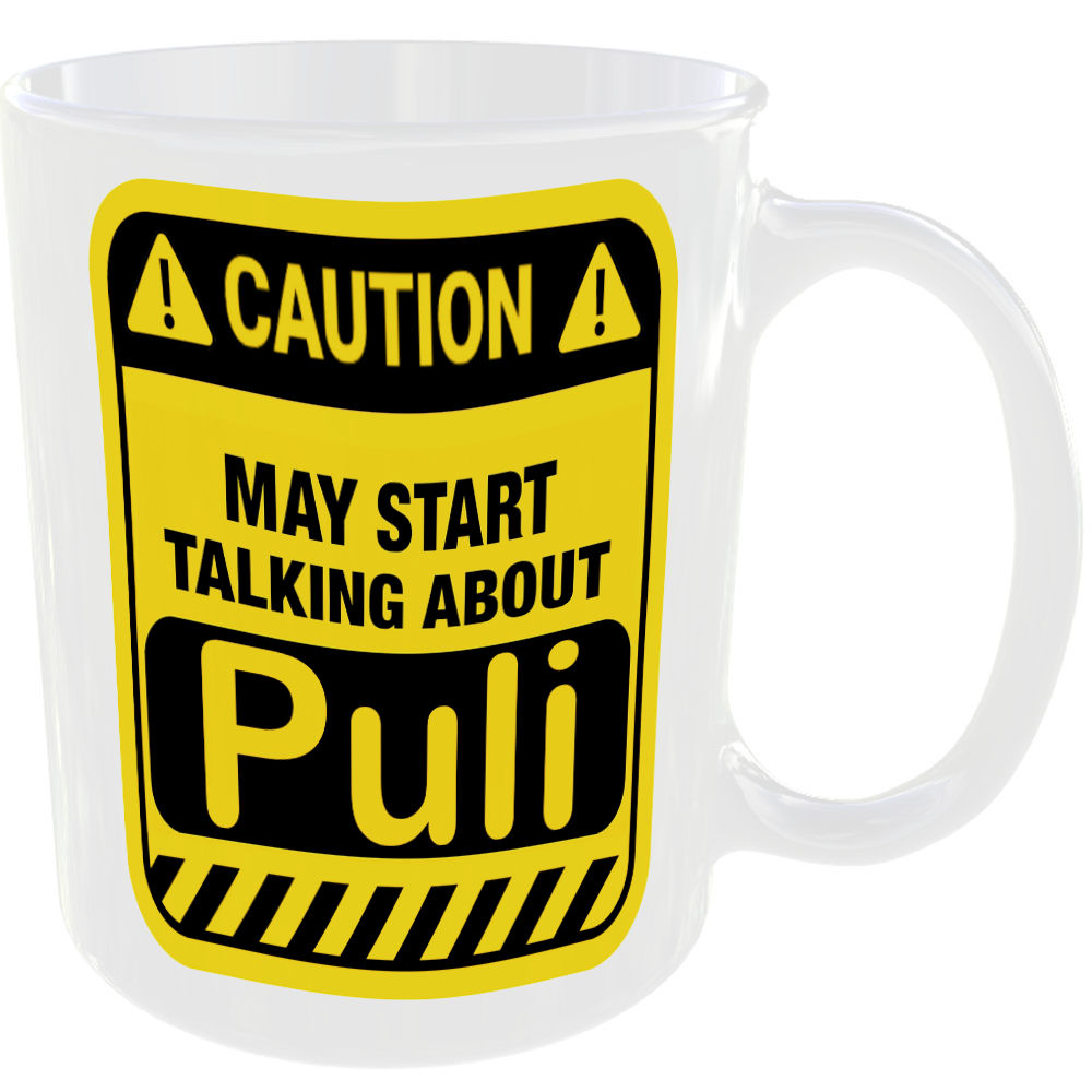 Caution May Start Talking About Puli Mug Funny Dog Breed Cup Coffee Tea Gift - Image 2