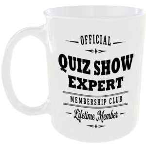 Official Quiz Show Expert Membership Club Funny Ceramic Mug Entertainment Fan