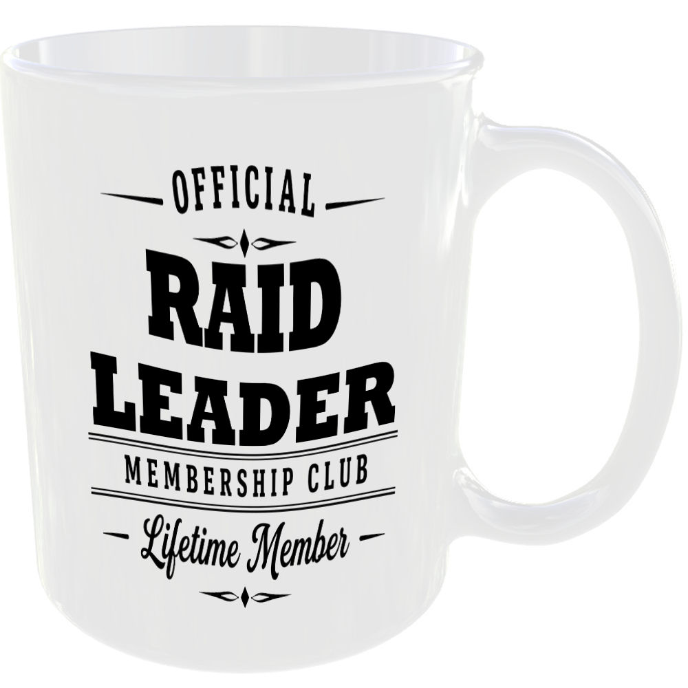 Official Raid Leader Membership Club Funny Ceramic Mug Gaming Gamer Gift - Image 2