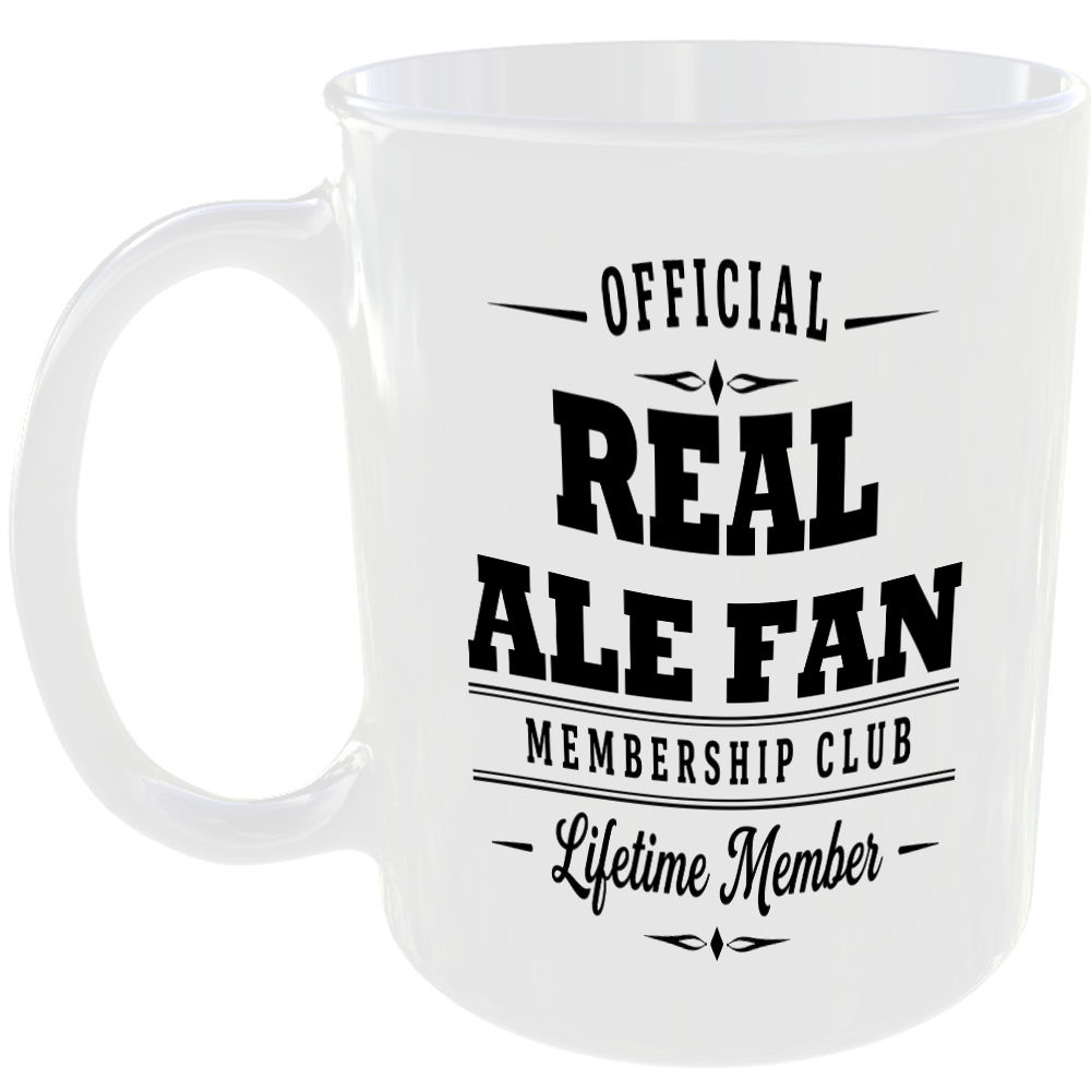 Official Real Ale Fan Membership Club Funny Ceramic Mug Foodie Drink Kitchen Tea
