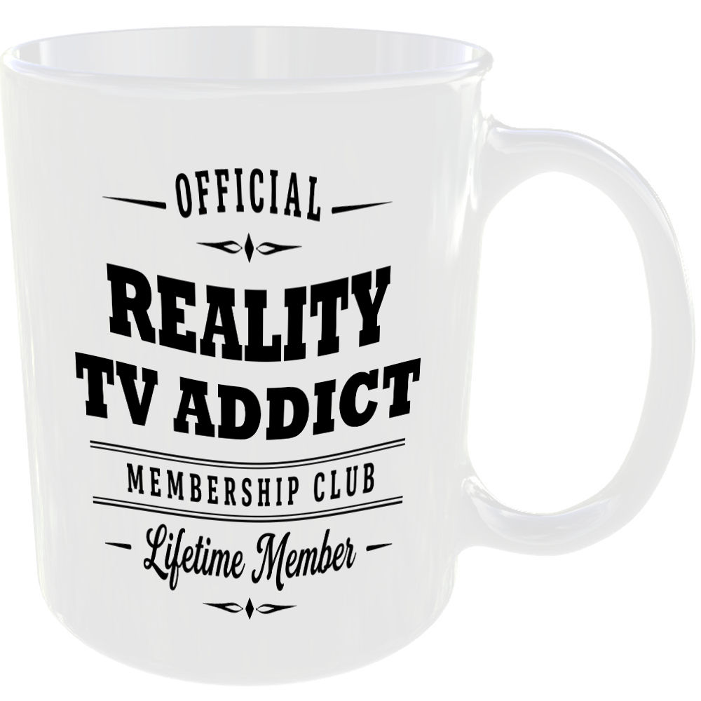 Official Reality TV Addict Membership Club Funny Ceramic Mug Entertainment Fan - Image 2