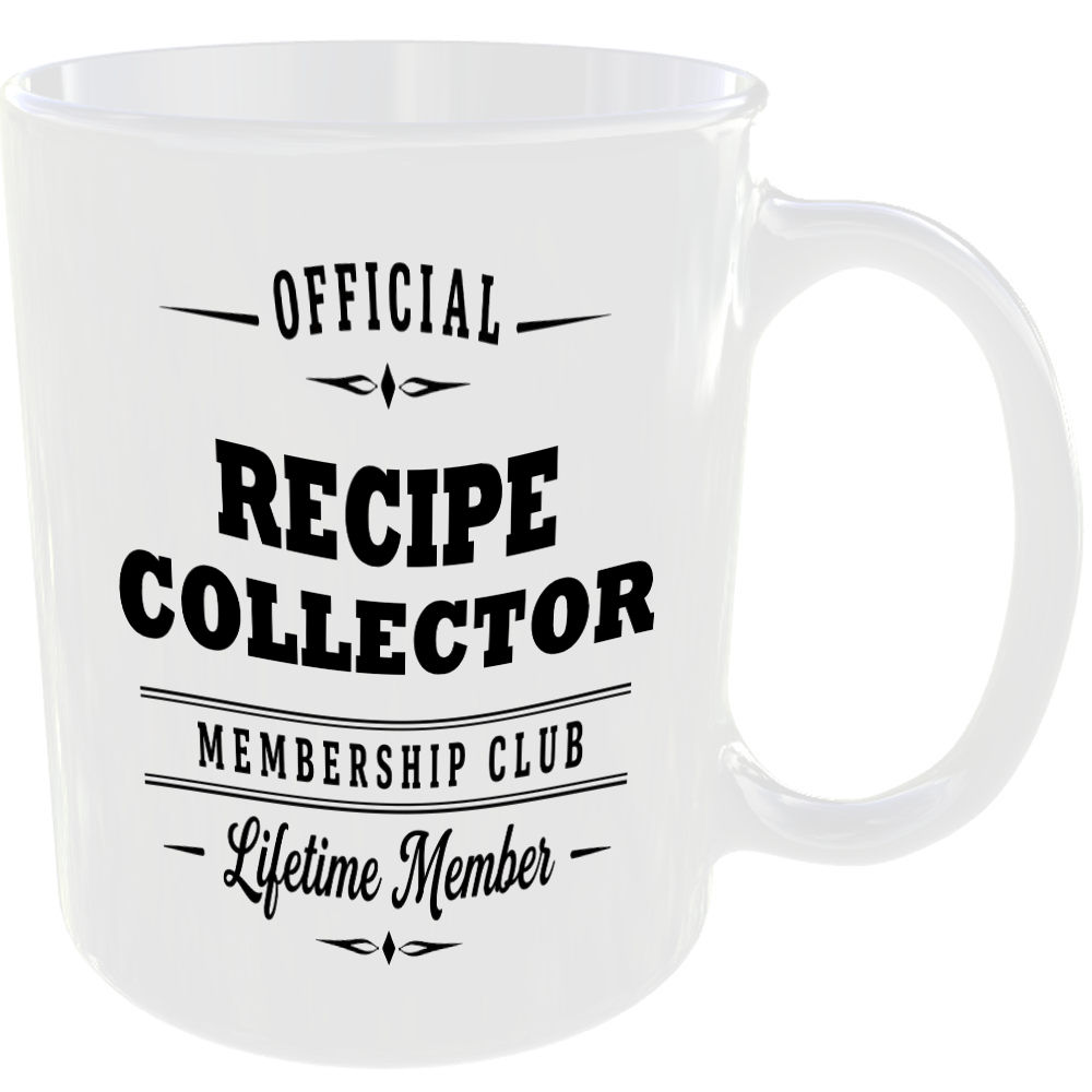 Official Recipe Collector Membership Club Funny Foodie Ceramic Mug Gift - Image 2