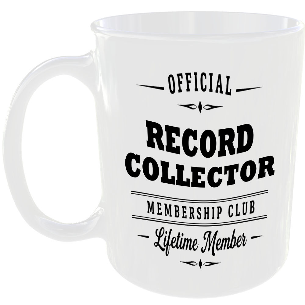 Official Record Collector Membership Club Funny Ceramic Mug Music Musician Fan