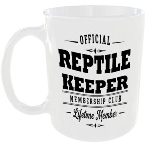 Official Reptile Keeper Membership Club Funny Ceramic Mug Novelty Gift