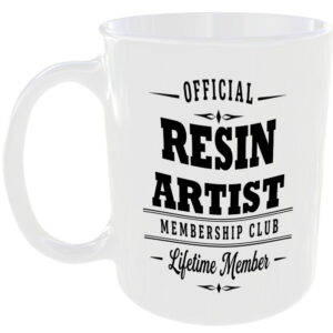 Official Resin Artist Membership Club Funny Ceramic Mug Craft Creative Hobby Tea