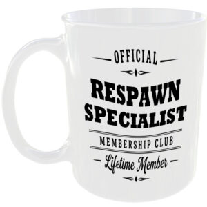 Official Respawn Specialist Membership Club Funny Ceramic Mug Gaming Gamer Gift