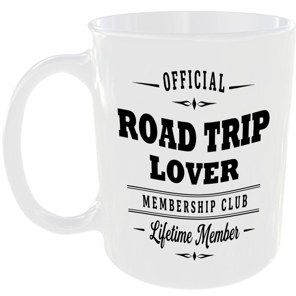 Official Road Trip Lover Membership Club Funny Ceramic Mug Car Enthusiast Gift