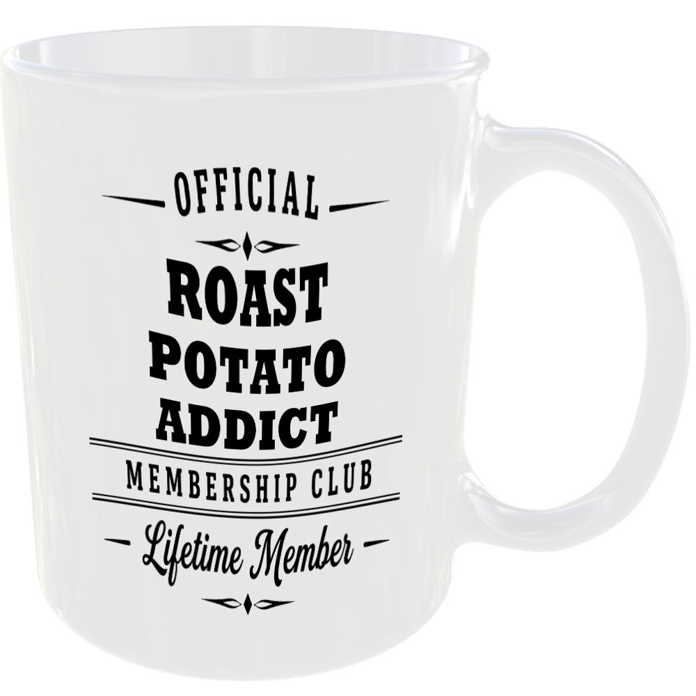 Official Roast Potato Addict Membership Club Funny Foodie Ceramic Mug Gift - Image 2