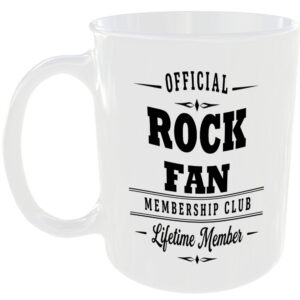 Official Rock Fan Membership Club Funny Ceramic Mug Birthday Gift Tea Coffee Cup