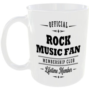 Official Rock Music Fan Membership Club Funny Ceramic Mug Musician Birthday Gift