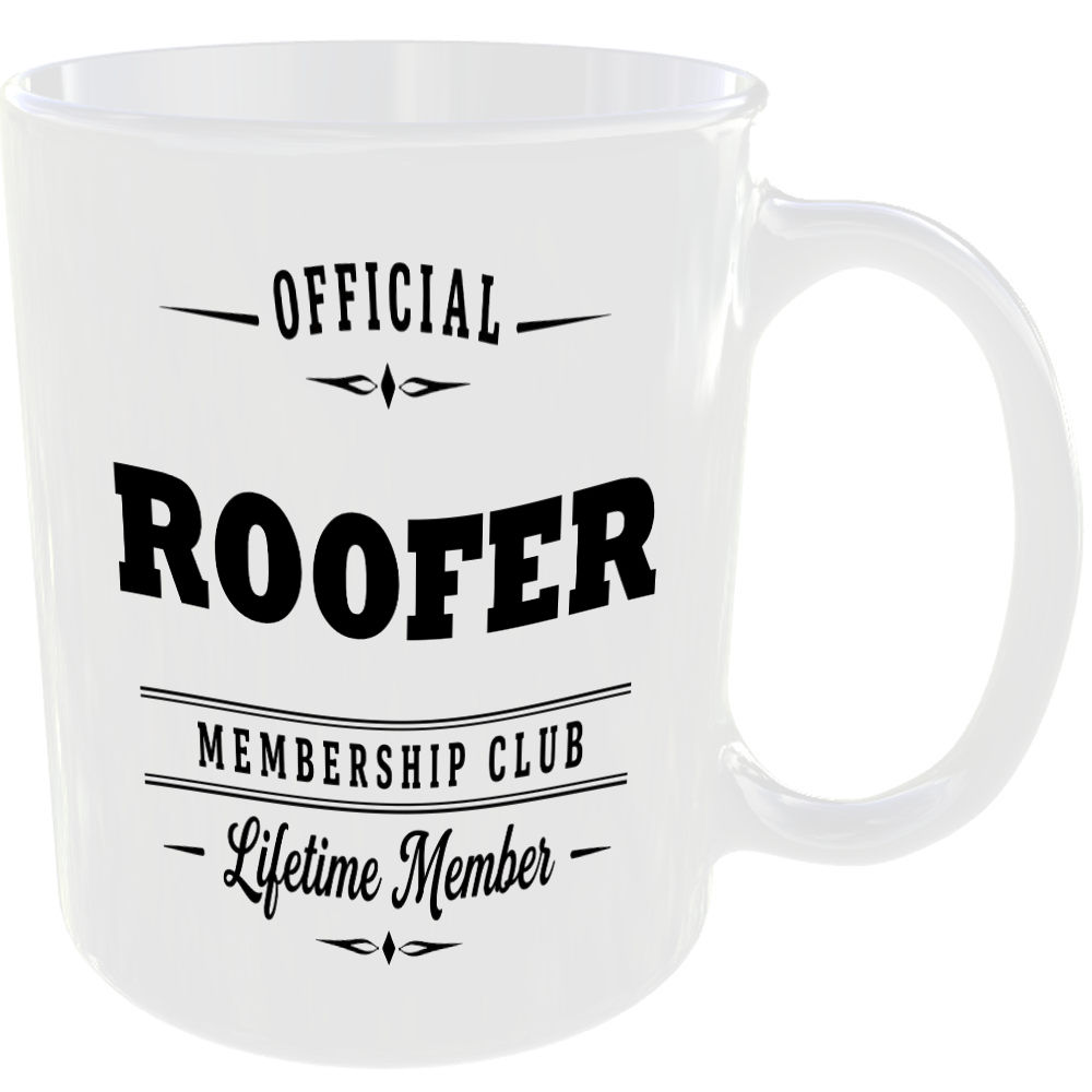 Official Roofer Membership Club Funny Ceramic Mug Work Colleague Gift - Image 2