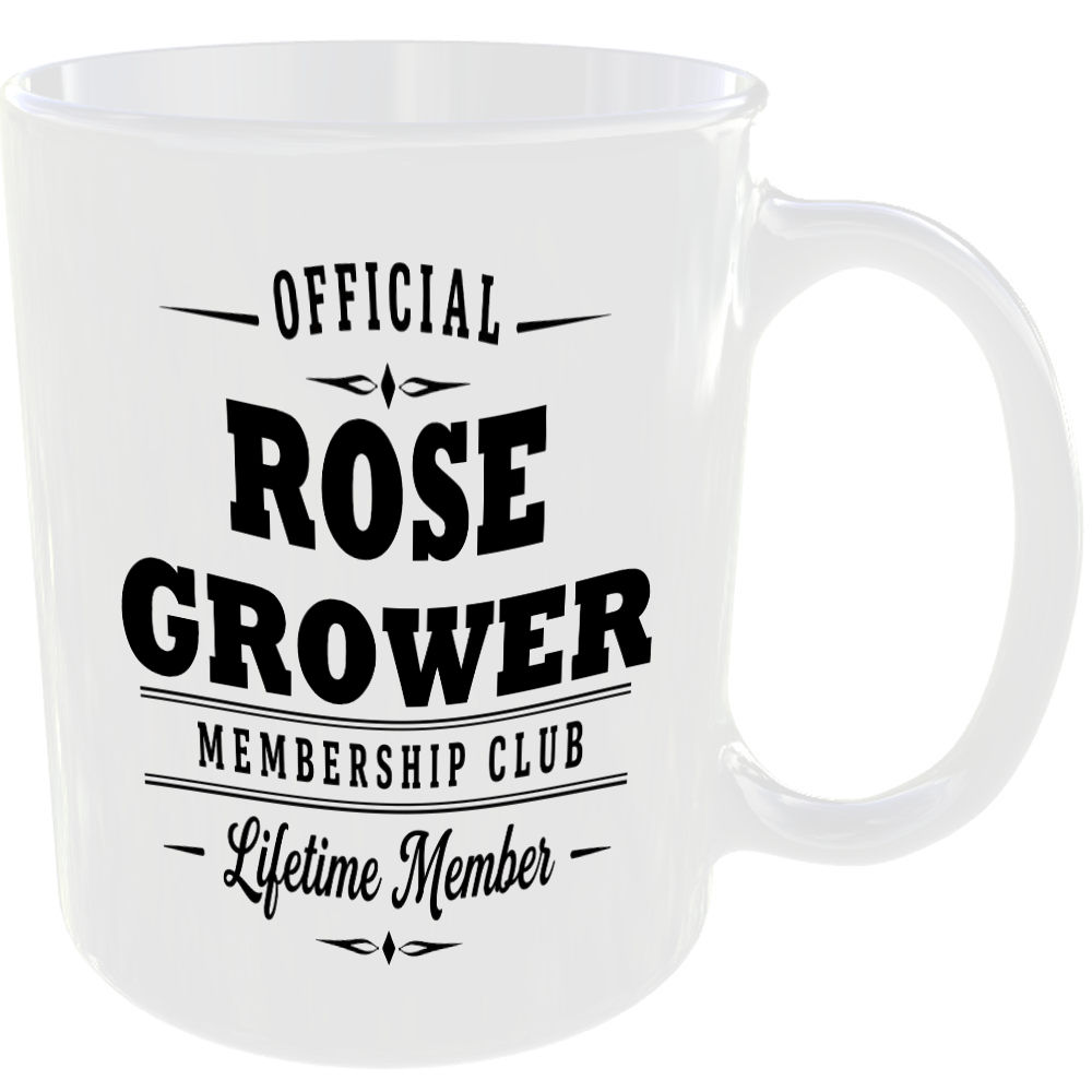 Official Rose Grower Membership Club Funny Ceramic Mug Gardening Birthday Gift - Image 2